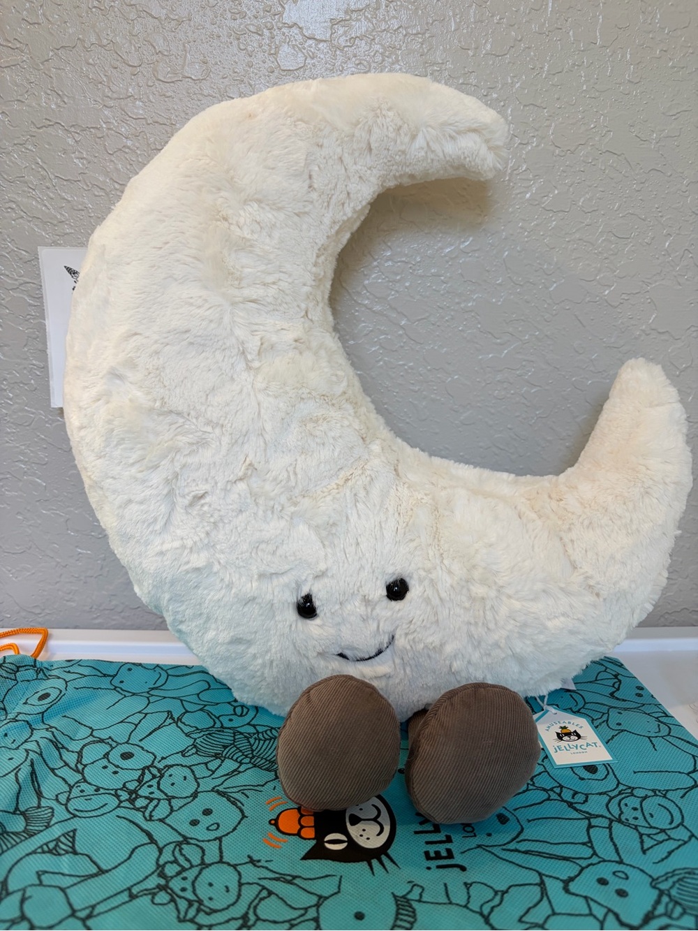 AUTHENTIC❗️NWT Jellycat HUGE Amuseable Moon 15.4” w/ Dust Bag- SHIPS SAME DAY!